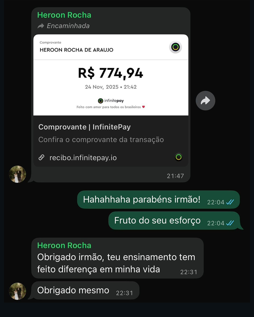 Screenshot — R$700 com educação